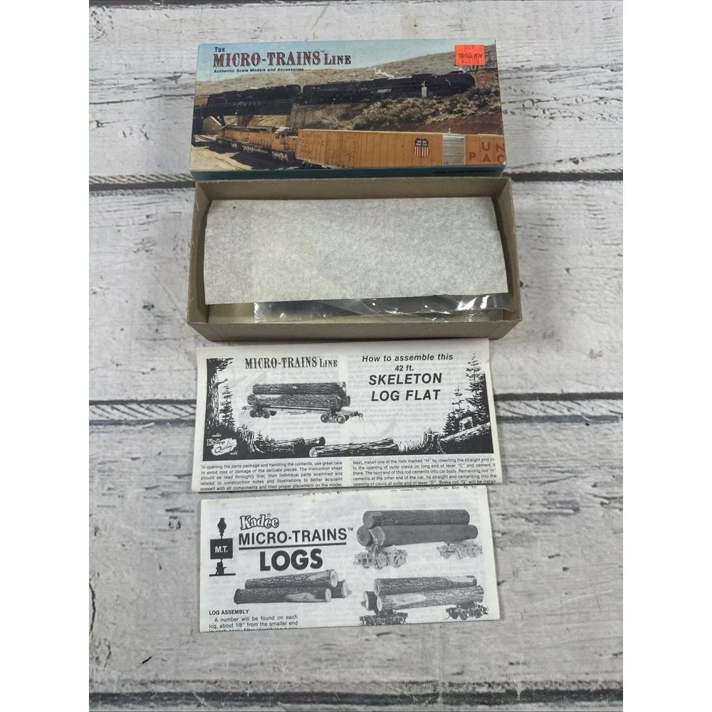 Micro Trains Line Kadee Quality Truss Log Car #103 Kit With Logs  NEW